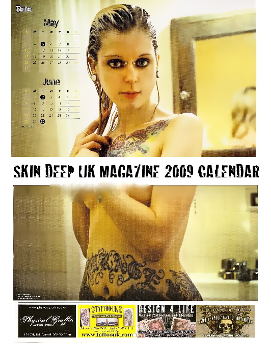  12 HOTTEST tattooed girls to be featured in their 2011 Pin Up Calendar!